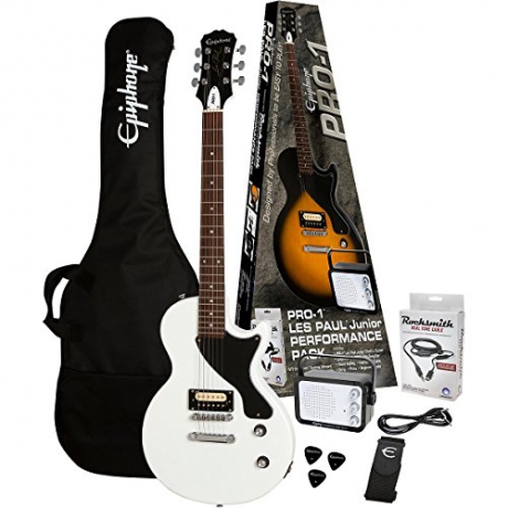 Epiphone Pro-1 Les Paul Jr. Elektro Gitar Seti (Alphine White)<br>Fotoğraf: 1/8