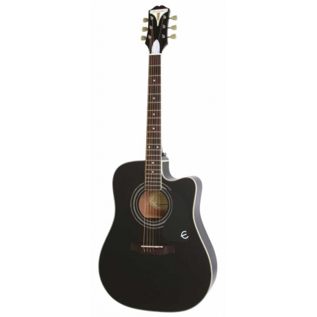 Epiphone Pro-1 Ultra Elektro Akustik Gitar (Ebony)<br>Fotoğraf: 1/1