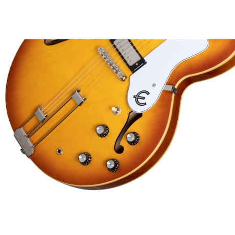 Epiphone Riviera Frequensator Tailpiece Elektro Gitar (Royal Tan)<br>Fotoğraf: 6/8