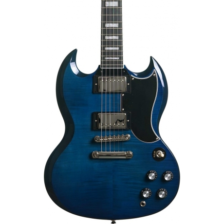 Epiphone SG Custom Figured Elektro Gitar (Viper Blue)<br>Fotoğraf: 2/3