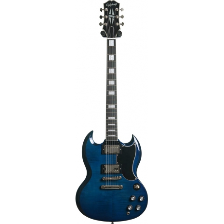 Epiphone SG Custom Figured Elektro Gitar (Viper Blue)<br>Fotoğraf: 1/3