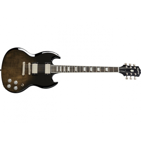 Epiphone SG Modern Figured Elektro Gitar (Trans Black Fade)<br>Fotoğraf: 7/9