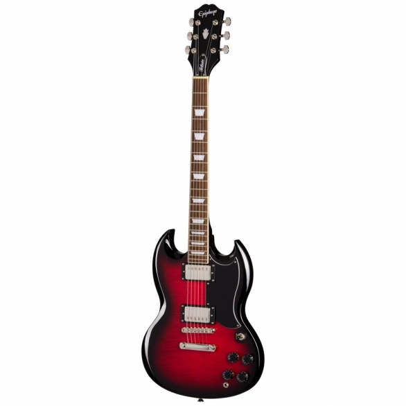 Epiphone SG Tribute Plus Elektro Gitar (Cherry Burst), Fotoğraf: 1/8