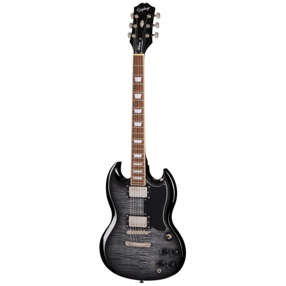 Epiphone SG Tribute Plus Elektro Gitar (Ebony Burst), Fotoğraf: 1/8