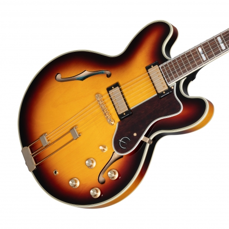 Epiphone Sheraton Frequensator Semi-Hollowbody Elektro Gitar (Vintage Sunburst)<br>Fotoğraf: 4/8