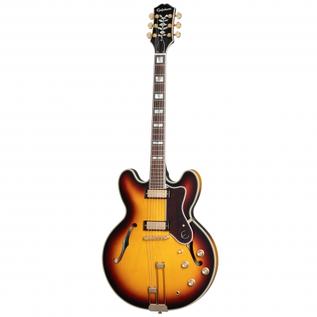 Epiphone Sheraton Frequensator Semi-Hollowbody Elektro Gitar (Vintage Sunburst)<br>Fotoğraf: 1/8