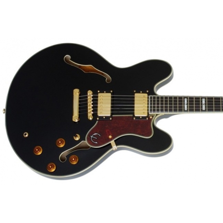 Epiphone Sheraton-II Pro Elektro Gitar (Ebony)<br>Fotoğraf: 3/4
