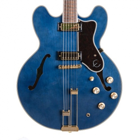 Epiphone Sheraton Semi-Hollowbody Elektro Gitar (Viper Blue)<br>Fotoğraf: 2/3