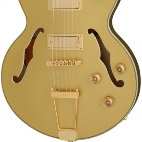 Epiphone UpTown Kat ES Semi Hollowbody Elektro Gitar (Gold Metallic)<br>Fotoğraf: 4/9