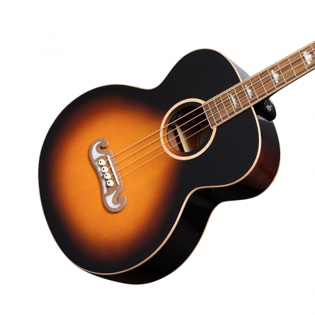 Epiphone El Capitan J-200 Studio Elektro Akustik Bas Gitar (Aged Vintage Sunburst)<br>Fotoğraf: 2/6
