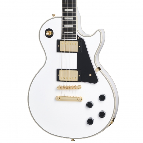 Epiphone Les Paul Custom Elektro Gitar (Alpine White)<br>Fotoğraf: 3/8