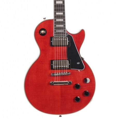 Epiphone Les Paul Custom Figured Elektro Gitar (Transparent Red)<br>Fotoğraf: 2/3