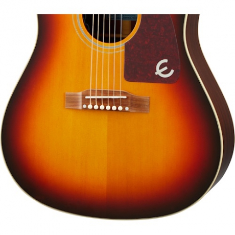 Epiphone Masterbilt Texan Elektro Akustik Gitar (Faded Cherry)<br>Fotoğraf: 4/8