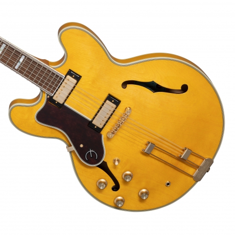 Epiphone Sheraton Frequensator Semi-Hollowbody Solak Elektro Gitar (Natural)<br>Fotoğraf: 3/8