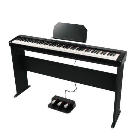 Fenix C-811 Taşınabilir Dijital Piyano Seti (Siyah)<br>Fotoğraf: 2/5