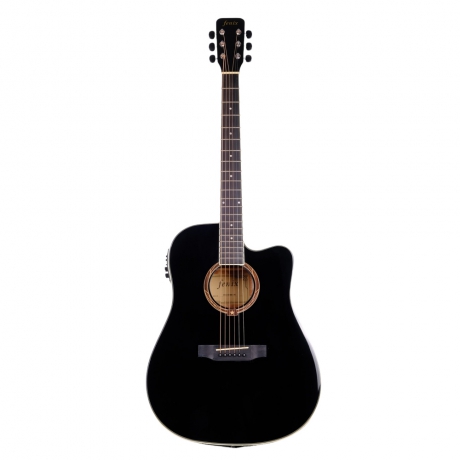 Fenix FDG-220CEBK Elektro Akustik Gitar (Siyah)<br>Fotoğraf: 1/1
