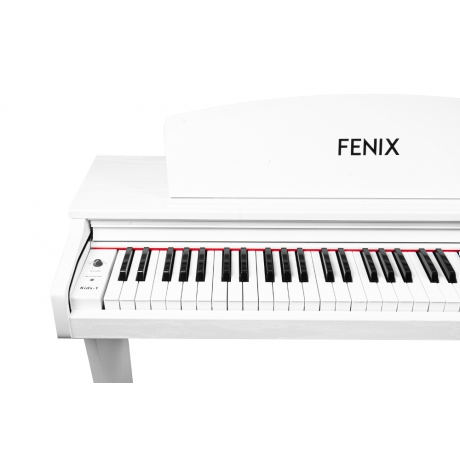 Fenix KIDS-1 Çocuk Piyanosu Tabure + Kulaklık Hediye (Beyaz)<br>Fotoğraf: 4/5