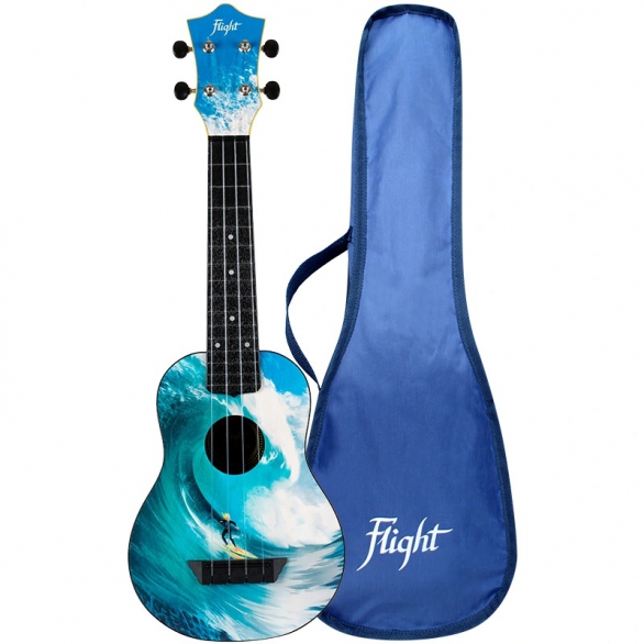 Flight TUS25 SURF Travel Soprano Ukulele, Fotoğraf: 1/2