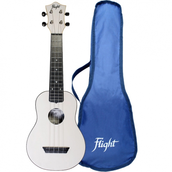 Flight TUS35 White Travel Soprano Ukulele (Beyaz), Fotoğraf: 1/2