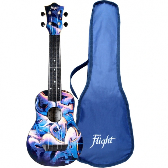 Flight TUS40 Graffiti Travel Soprano Ukulele, Fotoğraf: 1/2