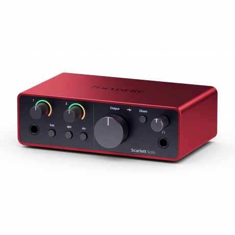 Focusrite Scarlett Solo Gen 4 Ses Kartı<br>Fotoğraf: 3/4