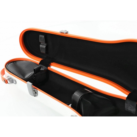 Gewa Fun Series Pure Violin Foreishaped Polikarbon 4/4 Keman Case (Beyaz)<br>Fotoğraf: 4/5