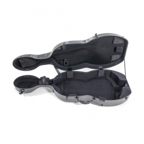 Gewa Rolly Polikarbon 4/4 Pure Çello Case (Siyah)<br>Fotoğraf: 3/4