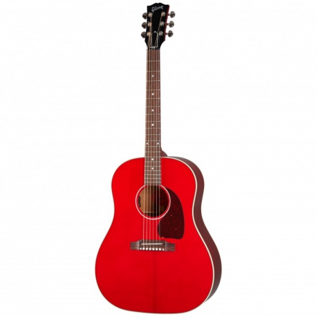 Gibson Acoustic J-45 Standard Elektro Akustik Gitar (Cherry)<br>Fotoğraf: 1/4