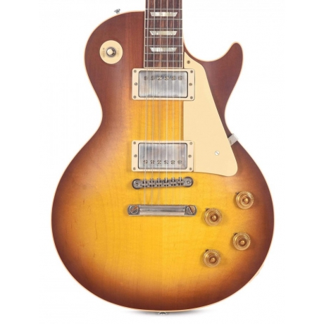 Gibson Custom 1958 Les Paul Standard Reissue VOS Elektro Gitar (Iced Tea Burst)<br>Fotoğraf: 2/6
