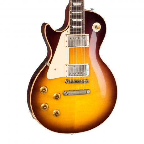 Gibson Custom 1958 Les Paul Standard Reissue VOS Solak Elektro Gitar (Bourbon Burst)<br>Fotoğraf: 3/5
