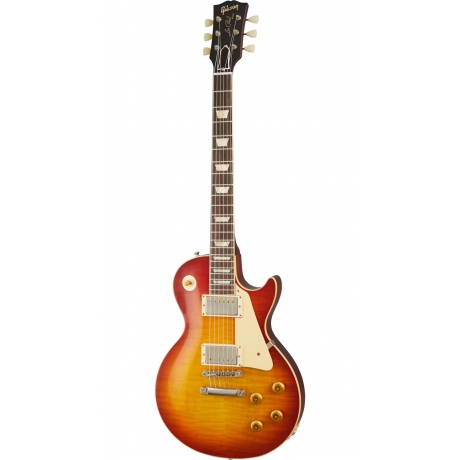 Gibson Custom 1959 Les Paul Standard Reissue VOS Elektro Gitar (Washed Cherry Sunburst)<br>Fotoğraf: 1/2