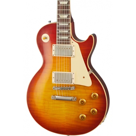 Gibson Custom 1959 Les Paul Standard Reissue VOS Elektro Gitar (Washed Cherry Sunburst)<br>Fotoğraf: 2/2