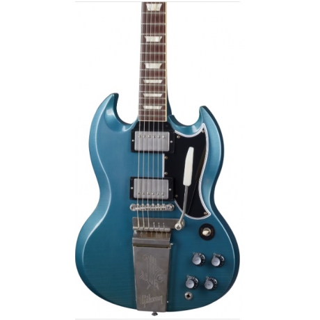 Gibson Custom 1964 SG Standard Reissue w/ Maestro Elektro Gitar (Murphy Lab Ultra Light Aged Pelham Blue)<br>Fotoğraf: 2/4