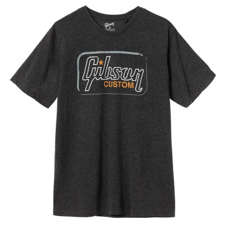Gibson Custom Heathered Gray Tshirt (Medium) <br>Fotoğraf: 1/1
