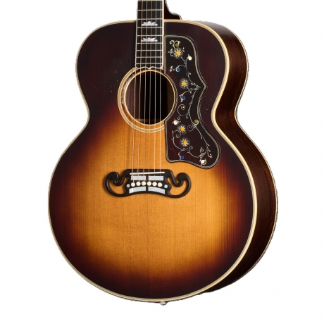 Gibson Custom Pre-War SJ-200 Rosewood Elektro Akustik Gitar (Light Aged Faded Vintage Sunburst)<br>Fotoğraf: 2/3