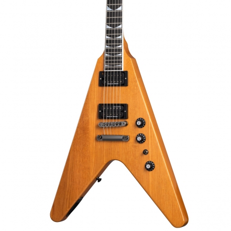 Gibson Dave Mustaine Flying V EXP Elektro Gitar (Antique Natural)<br>Fotoğraf: 2/7