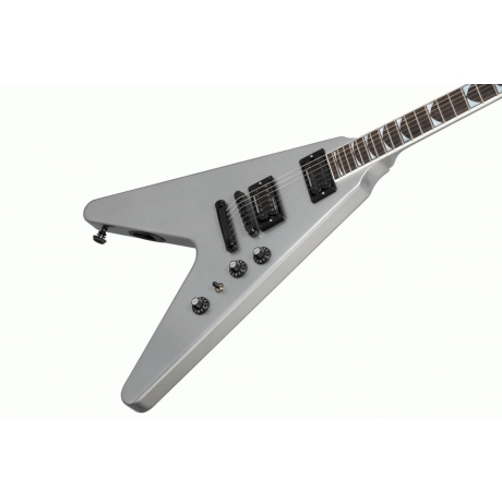 Gibson Dave Mustaine Flying V EXP Elektro Gitar (Silver Metallic)<br>Fotoğraf: 2/4