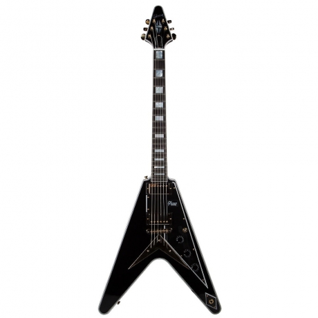 Gibson Flying V Custom Elektro Gitar (Ebony)<br>Fotoğraf: 1/4