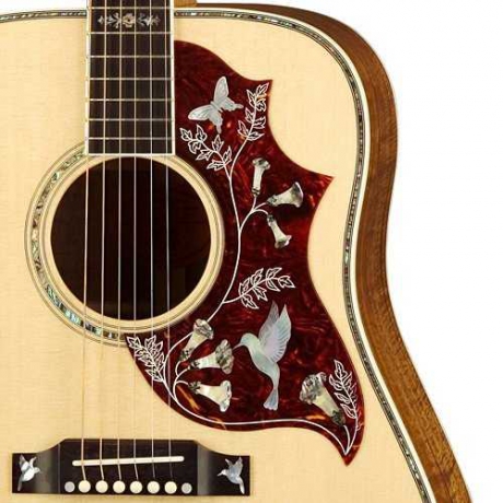 Gibson Hummingbird Custom KOA Elektro Akustik Gitar (Natural)<br>Fotoğraf: 3/4