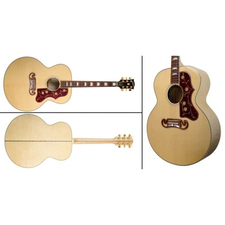 Gibson J-200 Standard Elektro Akustik Gitar (Antique Natural)<br>Fotoğraf: 2/4