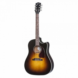 Gibson J-45 Cutaway Elektro Akustik Gitar (Vintage Sunburst)