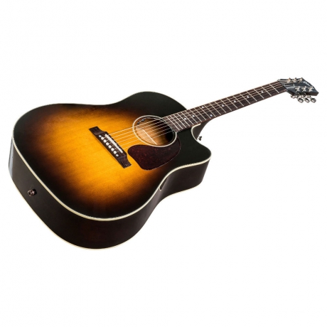 Gibson J-45 Standard EC Elektro Akustik Gitar (Vintage Sunburst)<br>Fotoğraf: 4/4