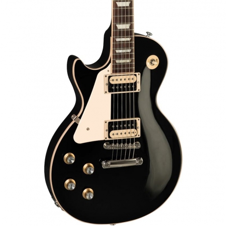 Gibson Les Paul Classic Solak Elektro Gitar (Ebony)<br>Fotoğraf: 2/3