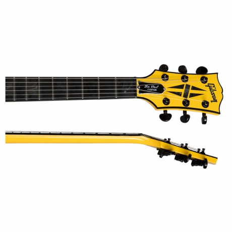 Gibson Les Paul Custom Chambered Blackout Elektro Gitar (Diablo Yellow)<br>Fotoğraf: 4/4