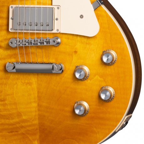 Gibson Les Paul Standard '60s Figured Top Elektro Gitar (Honey Amber)<br>Fotoğraf: 3/7