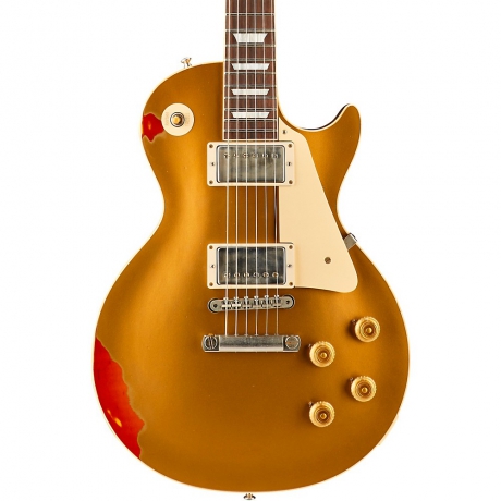 Gibson Les Paul Standard Elektro Gitar (Gold over Sunburst Aged)<br>Fotoğraf: 2/2