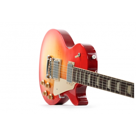 Gibson Les Paul Studio Figured Dealer Exclusive Elektro Gitar (Washed Cherry Sunburst)<br>Fotoğraf: 3/8