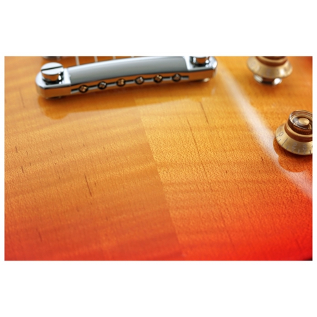 Gibson Les Paul Studio Figured Dealer Exclusive Elektro Gitar (Washed Cherry Sunburst)<br>Fotoğraf: 7/8