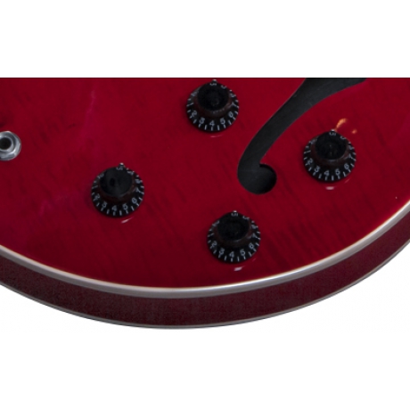 Gibson Memphis ES-335 Figured Elektro Gitar (Cherry)<br>Fotoğraf: 4/10