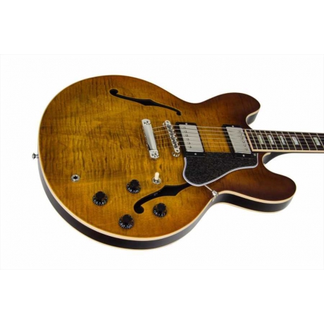 Gibson Memphis ES-335 Figured Elektro Gitar (Faded Lightburst)<br>Fotoğraf: 5/5
